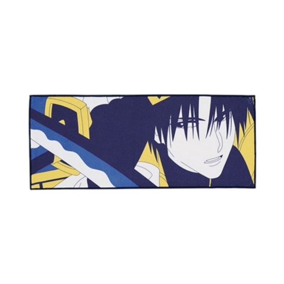Rurouni Kenshin Aoshi Shinomori Graphic Long Towel Blue - Picture 1 of 6